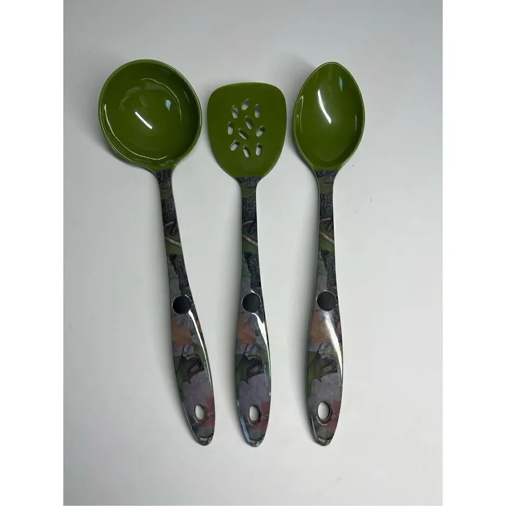 Camo Melamine Utensil Set Three (3) Pieces CB Outdoor